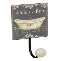 Patère vintage crochet porcelaine baignoire NESU