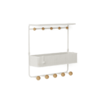 Porte manteaux entrée ESTIQUE SHELF blanc UMBRA