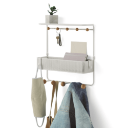 Vide-poche design ESTIQUE SHELF UMBRA avec patères