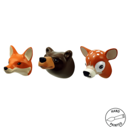 Set de 3 patères animaux de la forêt CAPVENTURE