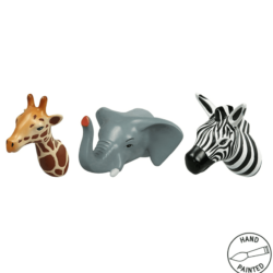 Set de 3 patères animaux tropicaux CAPVENTURE